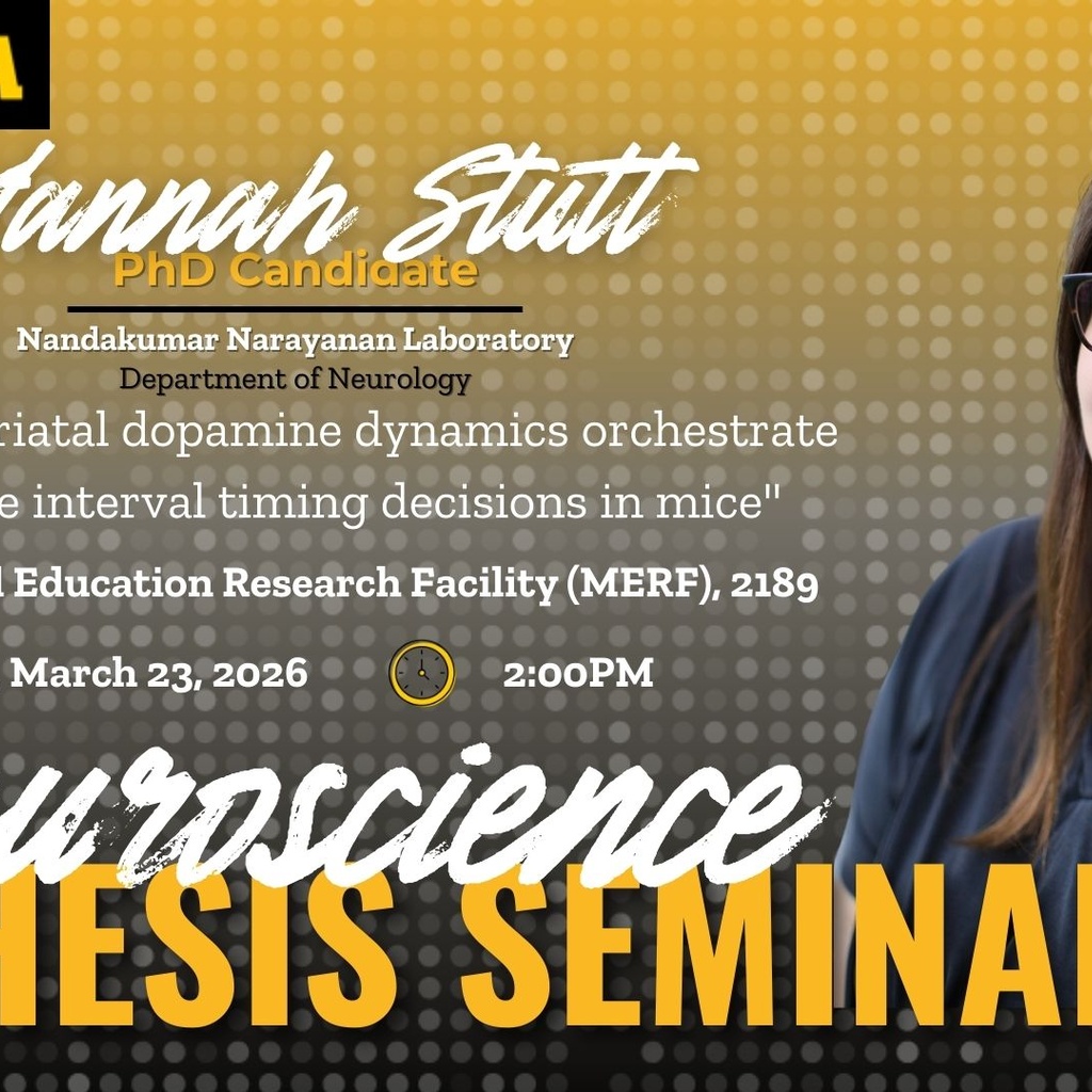 Neuroscience Interdisciplinary Program Thesis Defense Seminar: Hannah Stutt promotional image